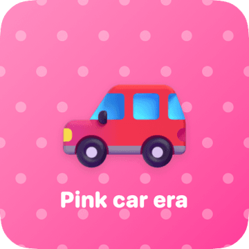 The Pink Car Era widget design